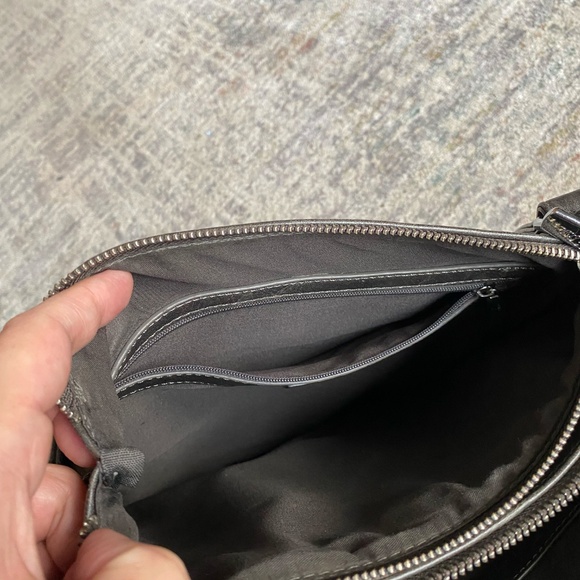 Espe grey crossbody bag/purse vegan leather - Picture 8 of 10